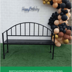 BIRTHDAY PHOTO OP WITH SEAT AND BALLOONS